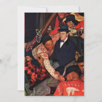 Trip On A Ski Train - Norman Rockwell