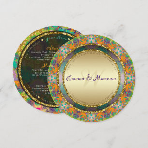 Trip-TroP Glitchcore GeoMx Gold Round Menu