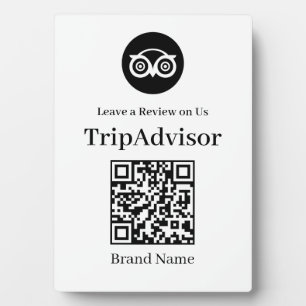 Tripadvisor QR Code   Business Review Display Sign Plaque