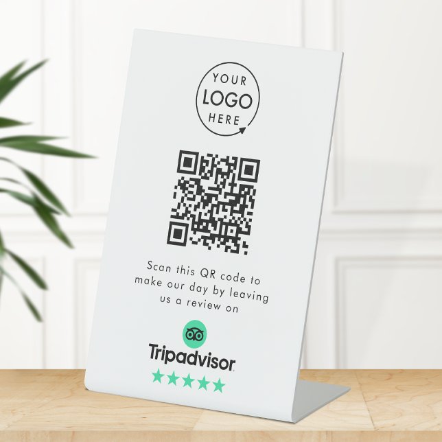 Tripadvisor Reviews | Business Review Link QR Code Pedestal Sign (Creator Uploaded)