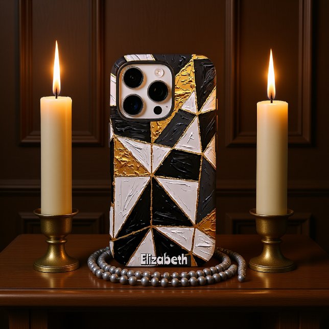 Tripartite Harmony: Gold Interlace Case-Mate iPhone Case (Creator Uploaded)