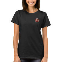 #Tripawds 3-Paw Badge T (Women's, Dark)