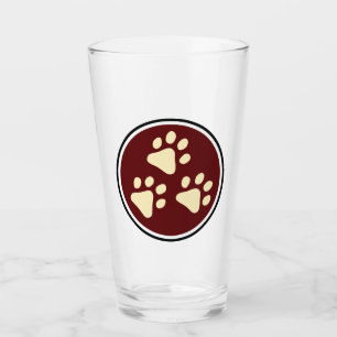Tripawds 3-paw Logo Glass