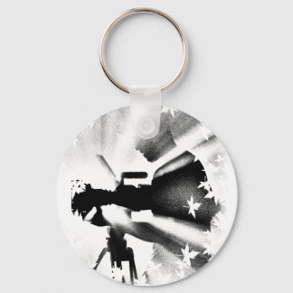 Tripé de câmera preto e cinza key ring