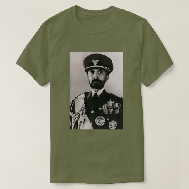 Tripe of Judah Selassie Rasta Lion Roots T-Shirt (Design Front)