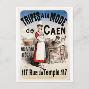 Tripes La Mode De Caen Vintage Food Ad Art Postcard