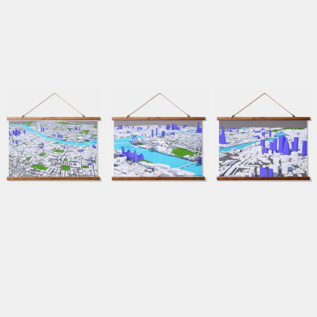 Triple 3D London Tapestries (Triple)