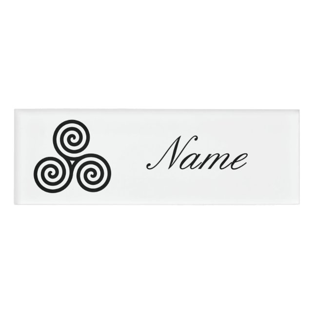 Triple Black Spiral Thunder_Cove Name Tag (Front)