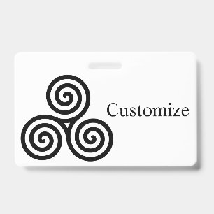 Triple Black Spirals Thunder_Cove ID Badge