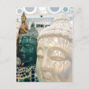 Triple Buddha Postcard