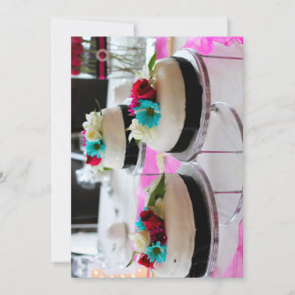 Triple cake invitation
