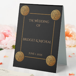 Triple Celtic Knot Swirl Wedding 