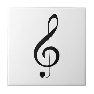 Triple Clef Musical Note, Tile