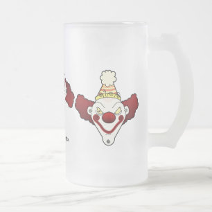 Triple Clown Frosted Beer Mug