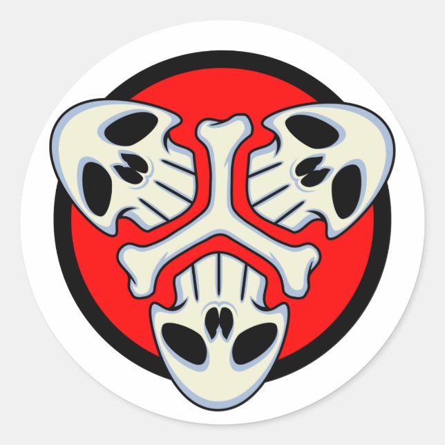 triple death sticker (Front)