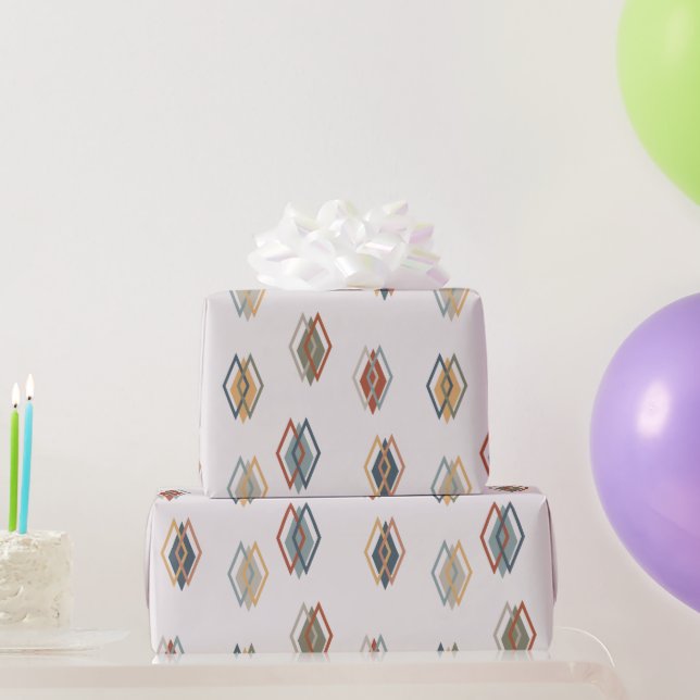 Triple Diamonds  Wrapping Paper (Party Gifts)