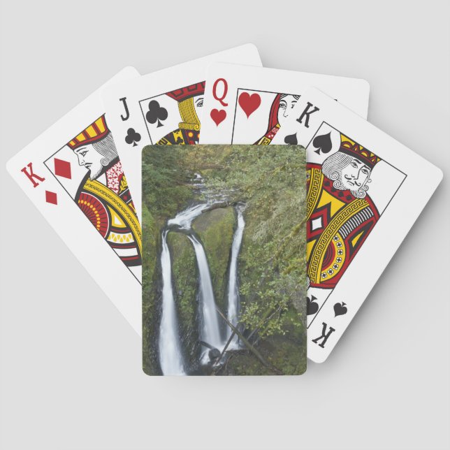 Triple Falls, Columbia River Gorge Playing Cards (Back)
