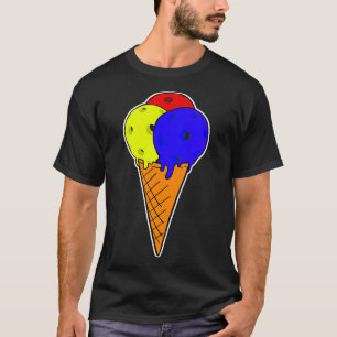 Triple Flavour Pickleball Ice Cream T-Shirt