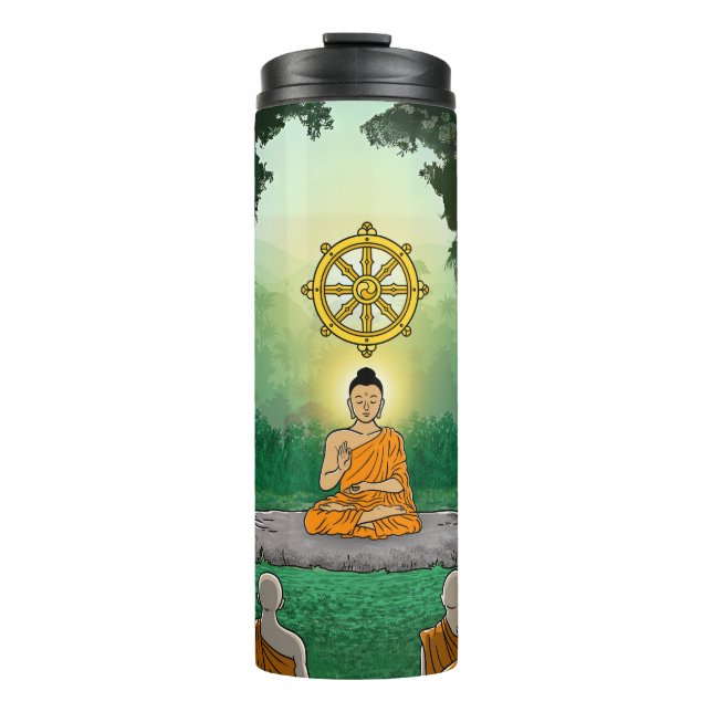 Triple Gems: Buddha, Dharma, Sangha Tumbler (Front)