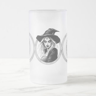 Triple Goddess - 16 oz Frosted Glass Beer Mug