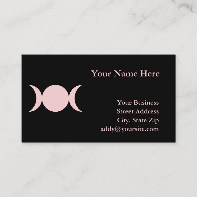 Triple Goddess Business Card (Front)
