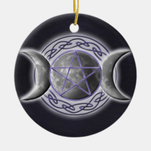 Triple Goddess Ceramic Tree Decoration