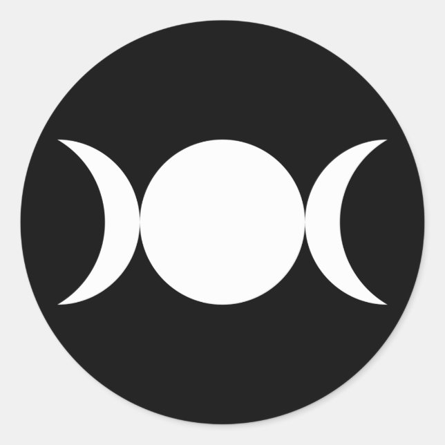 Triple Goddess Classic Round Sticker (Front)