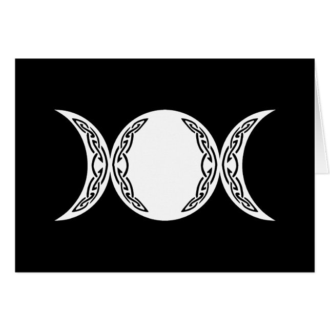Triple Goddess Moon Symbol (Front Horizontal)