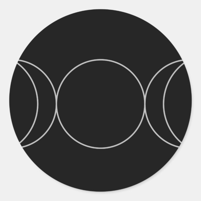 Triple Goddess Neopaganism.jpg Classic Round Sticker (Front)