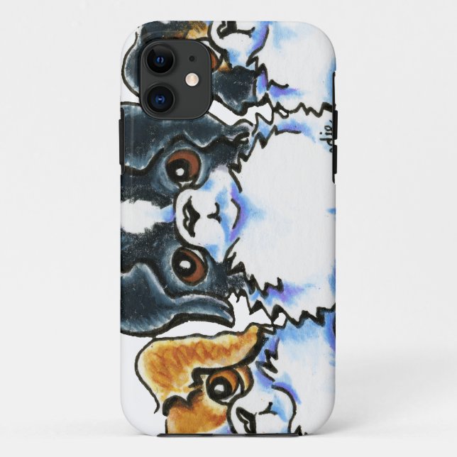 Triple Japanese Chin Case-Mate iPhone Case (Back)