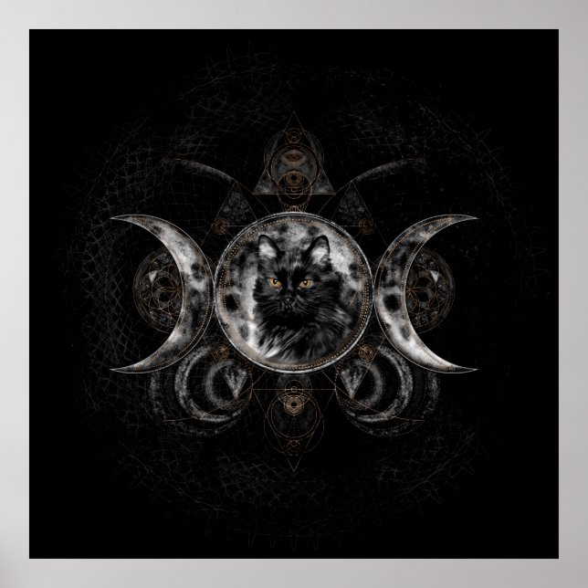 Triple Moon - Black cat Poster (Front)