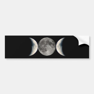 triple moon bumper sticker