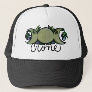 Triple Moon Crone Goddess Pagan Art                Trucker Hat