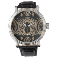 Triple Moon Goddess Gold and Black