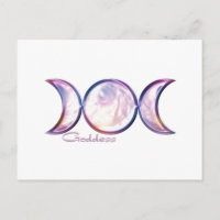 triple moon goddess iridescent pearl