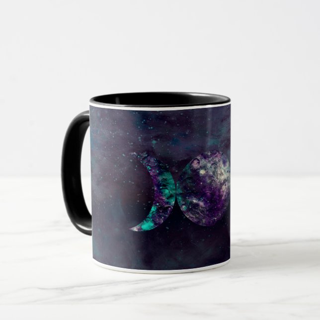 Triple Moon Goddess Luna Universe Custom Mug (Front Left)
