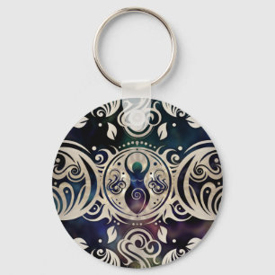 Triple Moon Goddess Moonlight purple #1 Key Ring