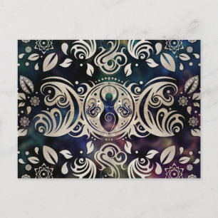 Triple Moon Goddess Moonlight purple #1 Postcard