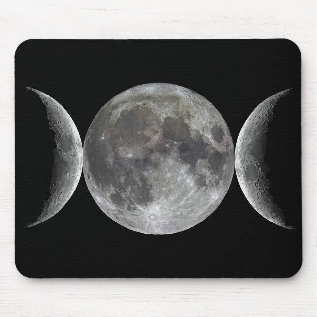 Triple Moon Goddess Mouse Mat (Front)