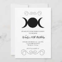 Triple Moon Goddess Pentacle Birthday Party 