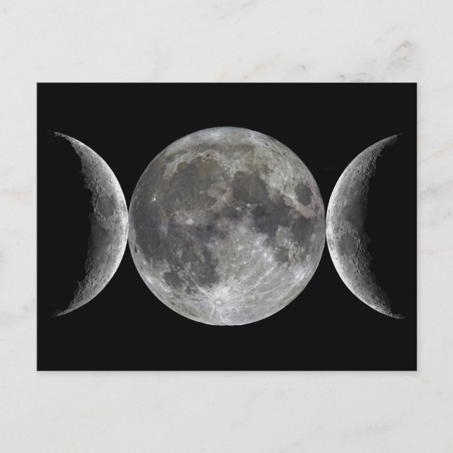 Triple Moon Goddess Postcard (Front)