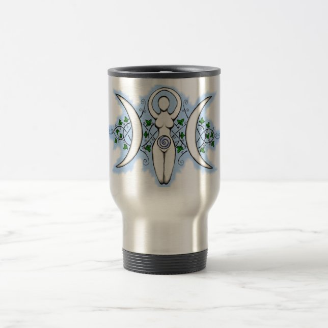 Triple Moon Goddess Travel Mug (Center)