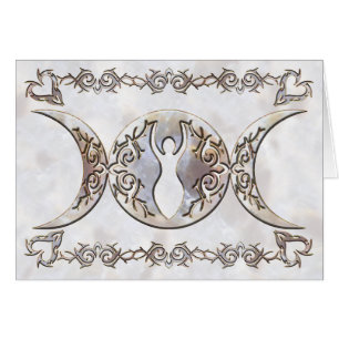 Triple Moon Moonstone Goddess