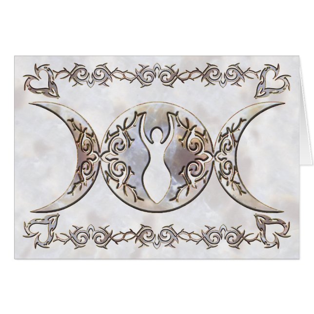 Triple Moon Moonstone Goddess (Front Horizontal)