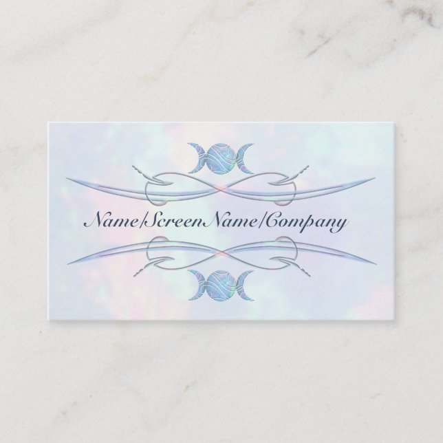 Triple Moon Opal Business Card (Front)