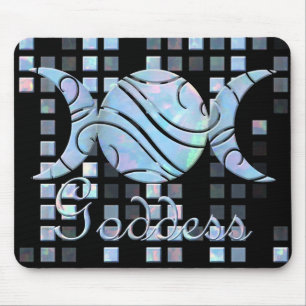 Triple Moon Opal Goddess Mouse Mat