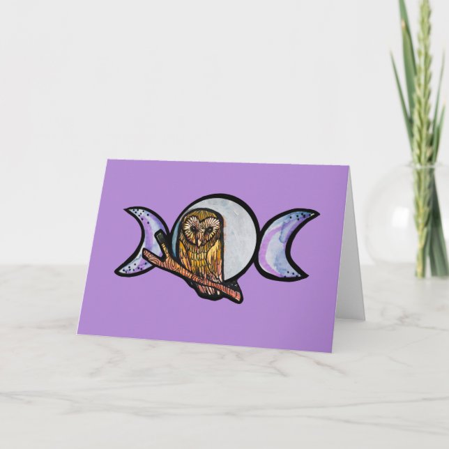 Triple Moon Owl                                    Card (Front)