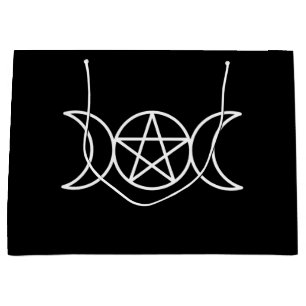 Triple Moon Pentacle  Large Gift Bag