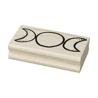 Triple Moon                                        Rubber Stamp