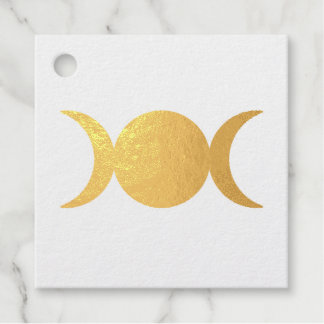 triple moon stamp favour tags